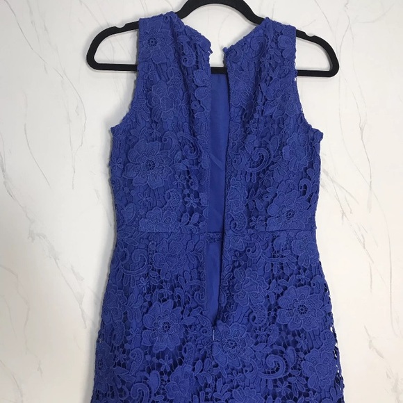 NWT J Crew Sleeveless Floral Lace Dress - Picture 6 of 7